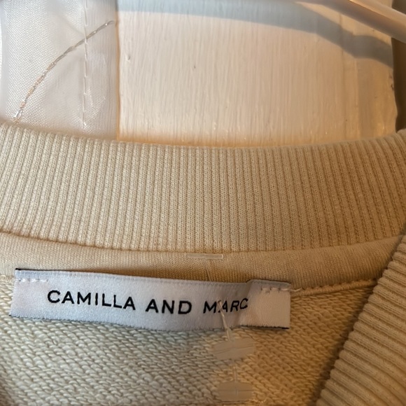 CAMILLA AND MARC ‘Ovaries. Talk About Them.’ Ovarian Cancer Sweatshirt Cream - Picture 4 of 10